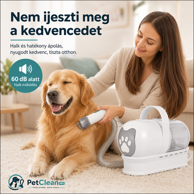PetClean Pro™ – 7 az 1-ben kisállat-szőrápoló porszívó
